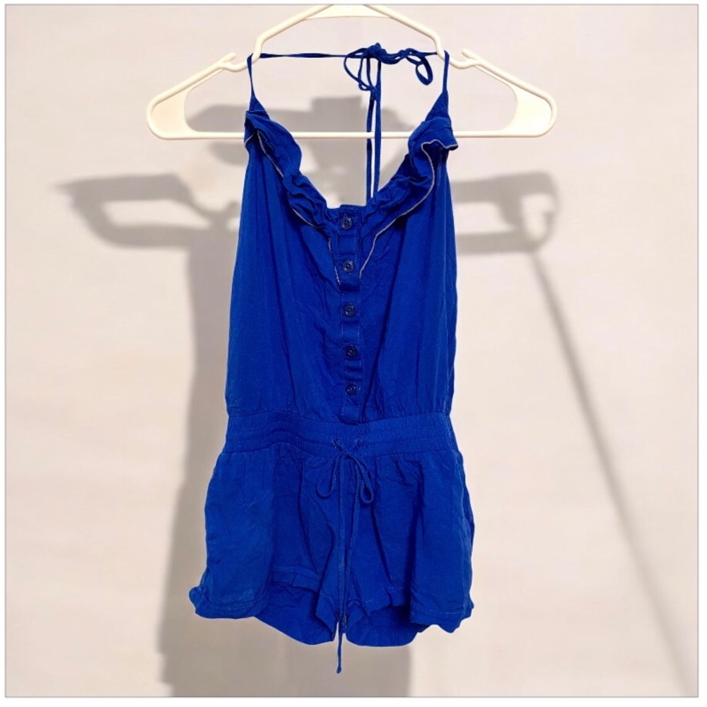 Woman’s blue Pins and Needles romper